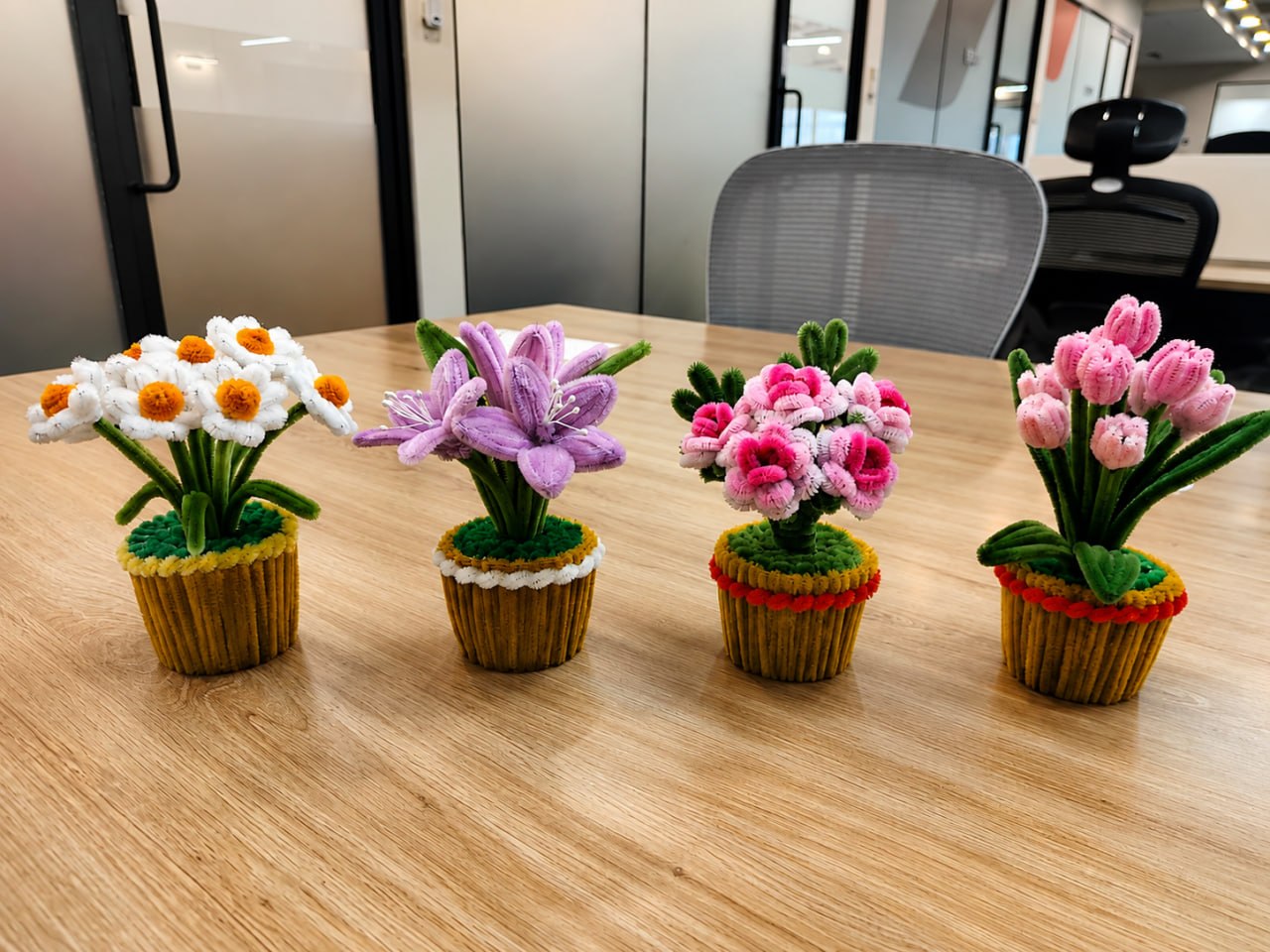 Table decor flower mini — handmade by Chiacrafts